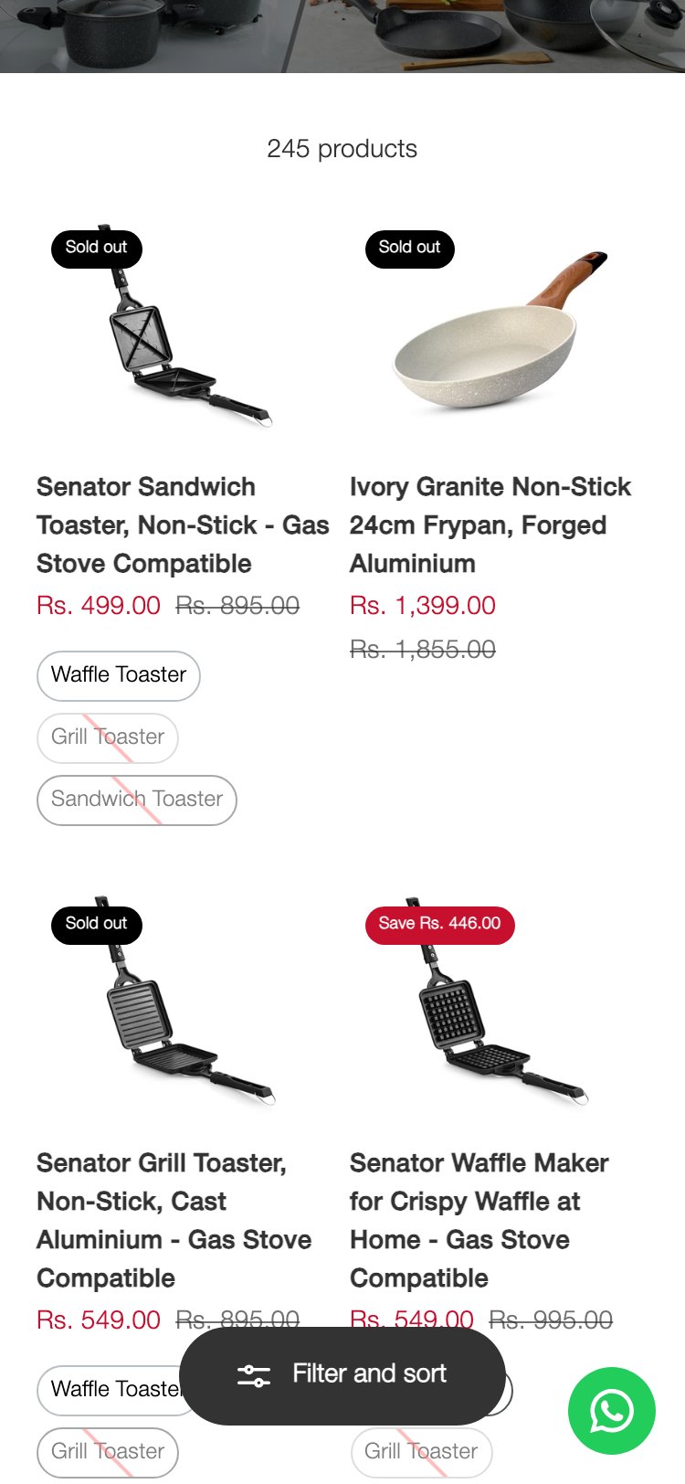 Bergner Home — Collection Cards (No Variant Info)