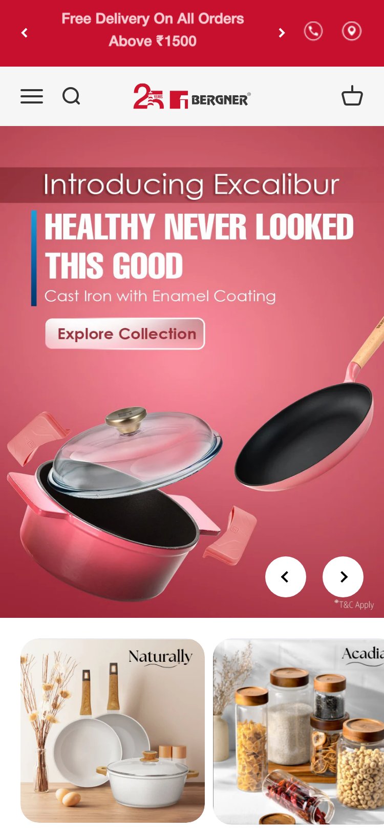 Bergner Home — Homepage (No Trust Bar)