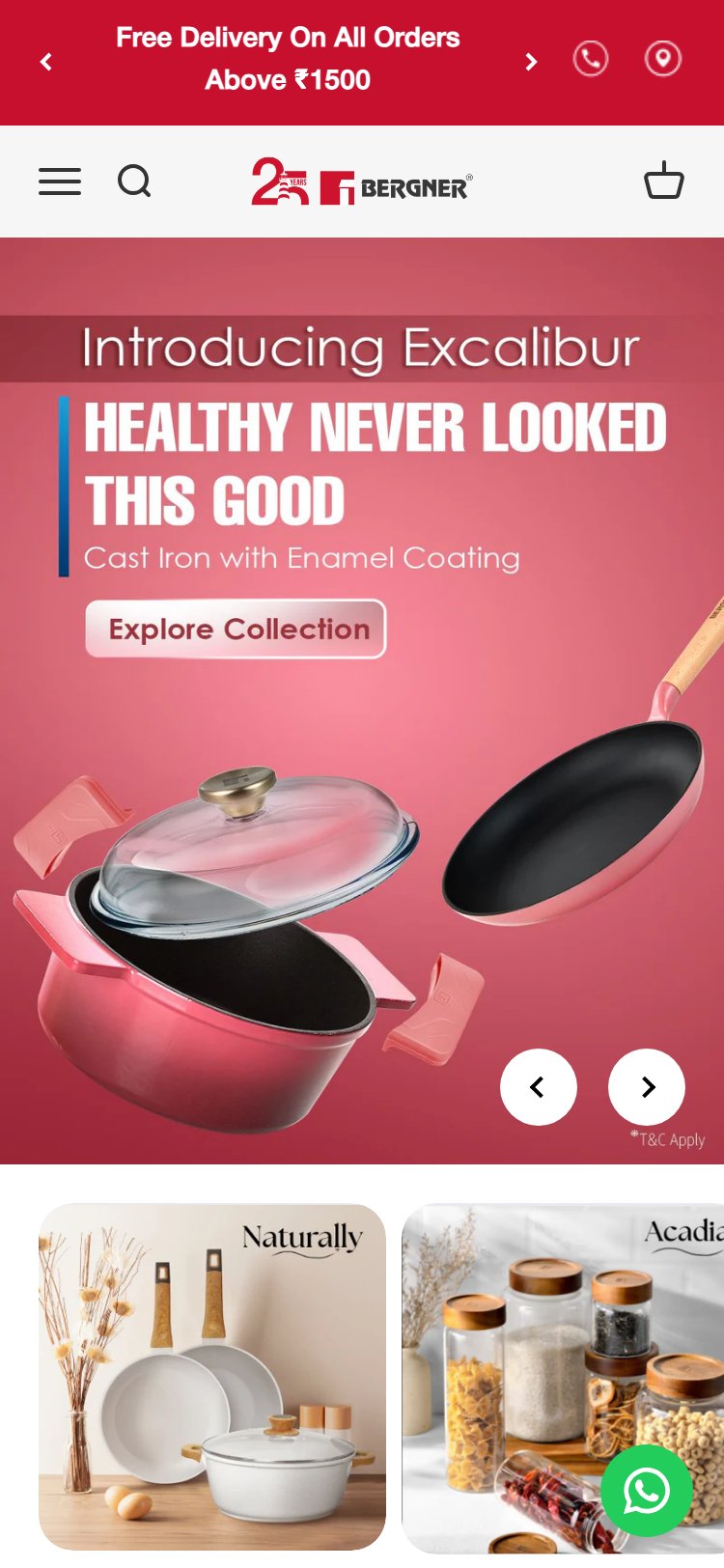 Bergner Home — No Email Discount Offer